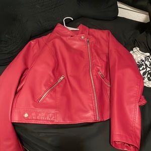 COPY - Red Leather Jacket never worn